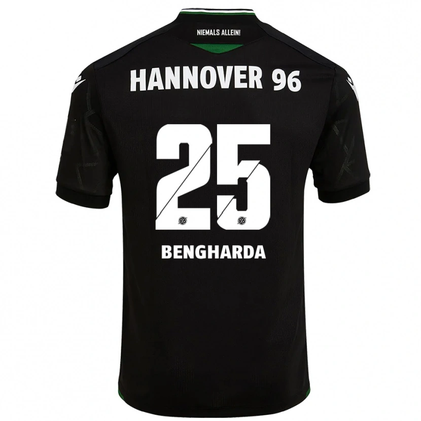 Danxen Damen Bilal Bengharda #25 Schwarz Grün Auswärtstrikot Trikot 2025/26 T-Shirt Schweiz