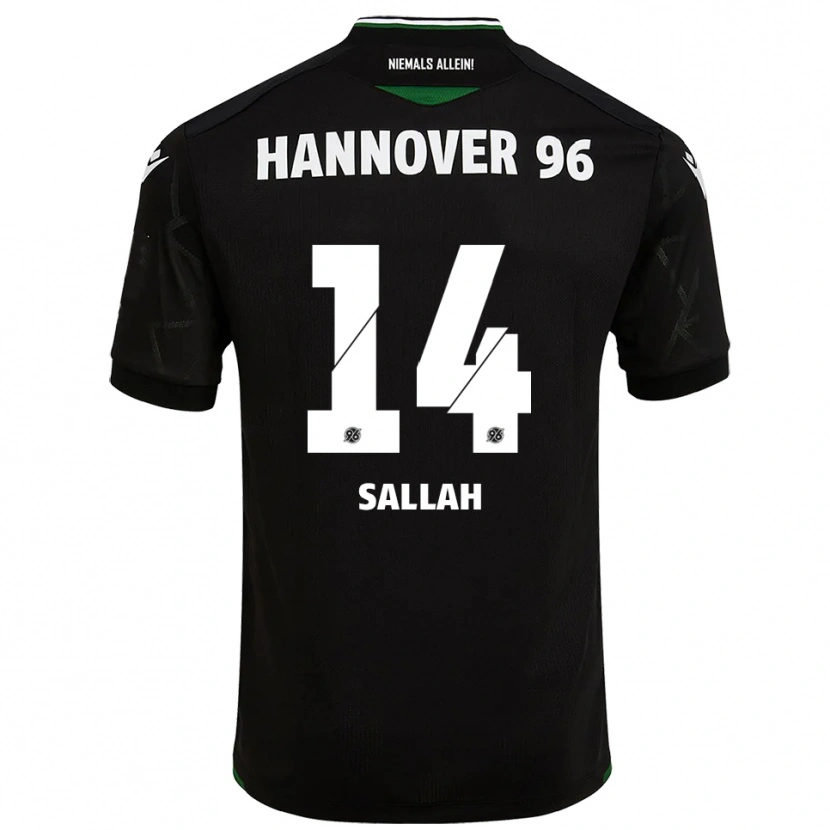 Danxen Damen Ebrima Sallah #14 Schwarz Grün Auswärtstrikot Trikot 2025/26 T-Shirt Schweiz