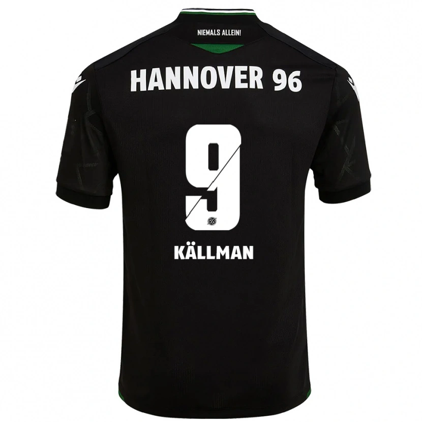 Danxen Damen Benjamin Källman #9 Schwarz Grün Auswärtstrikot Trikot 2025/26 T-Shirt Schweiz