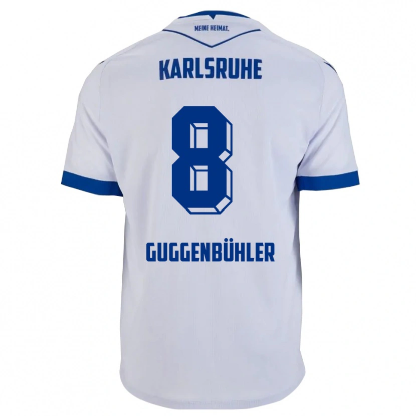 Danxen Damen Simon Guggenbühler #8 Weiß Blau Auswärtstrikot Trikot 2025/26 T-Shirt Schweiz