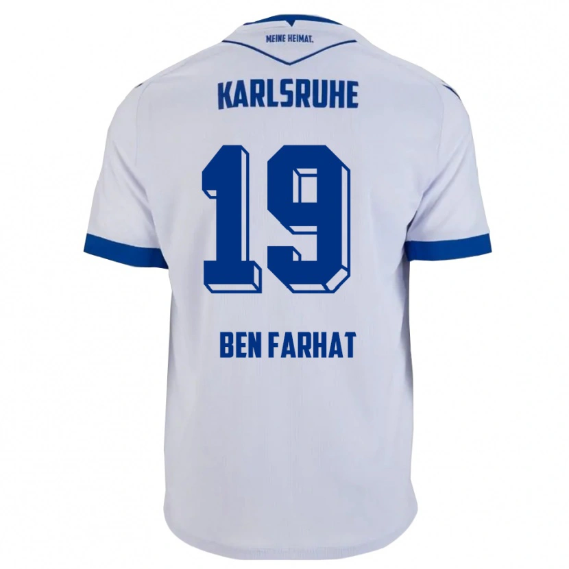 Danxen Damen Louey Ben Farhat #19 Weiß Blau Auswärtstrikot Trikot 2025/26 T-Shirt Schweiz