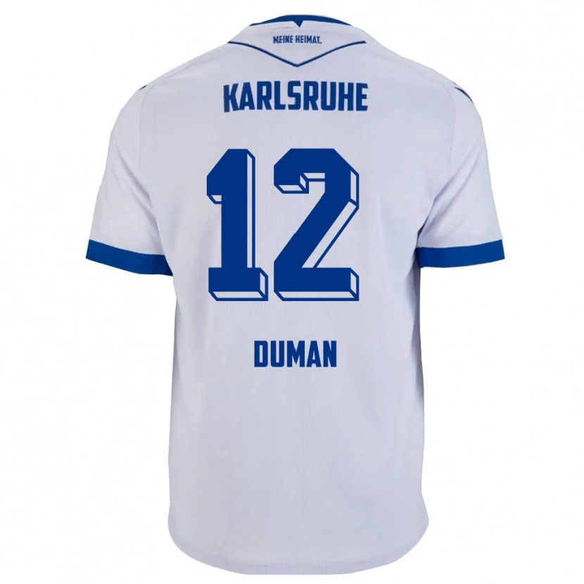 Danxen Damen Bugra Duman #12 Weiß Blau Auswärtstrikot Trikot 2025/26 T-Shirt Schweiz