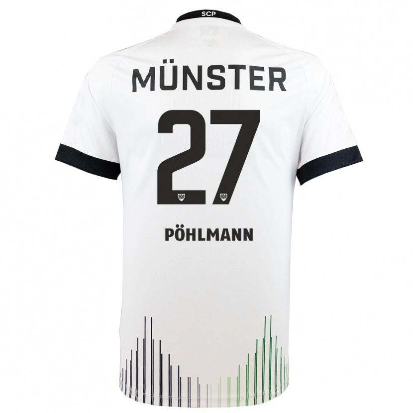 Danxen Damen Phil Pöhlmann #27 Weiß Schwarz Auswärtstrikot Trikot 2025/26 T-Shirt Schweiz
