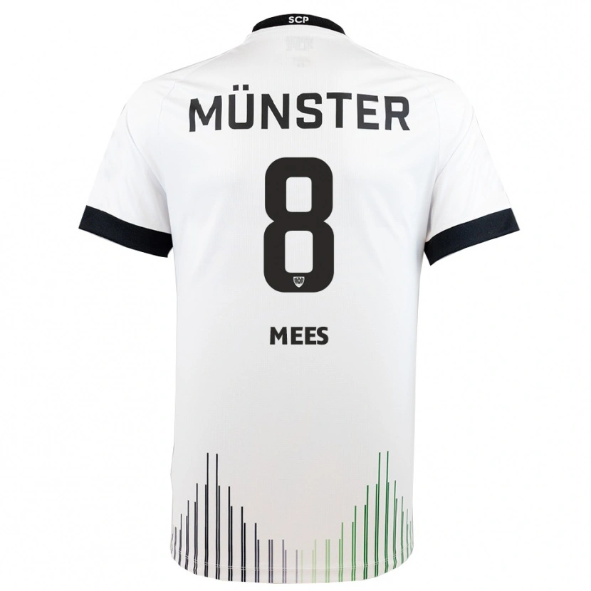 Danxen Damen Joshua Mees #8 Weiß Schwarz Auswärtstrikot Trikot 2025/26 T-Shirt Schweiz