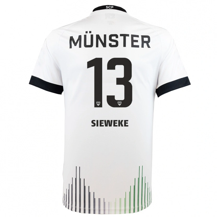 Danxen Damen Henri Sieweke #13 Weiß Schwarz Auswärtstrikot Trikot 2025/26 T-Shirt Schweiz
