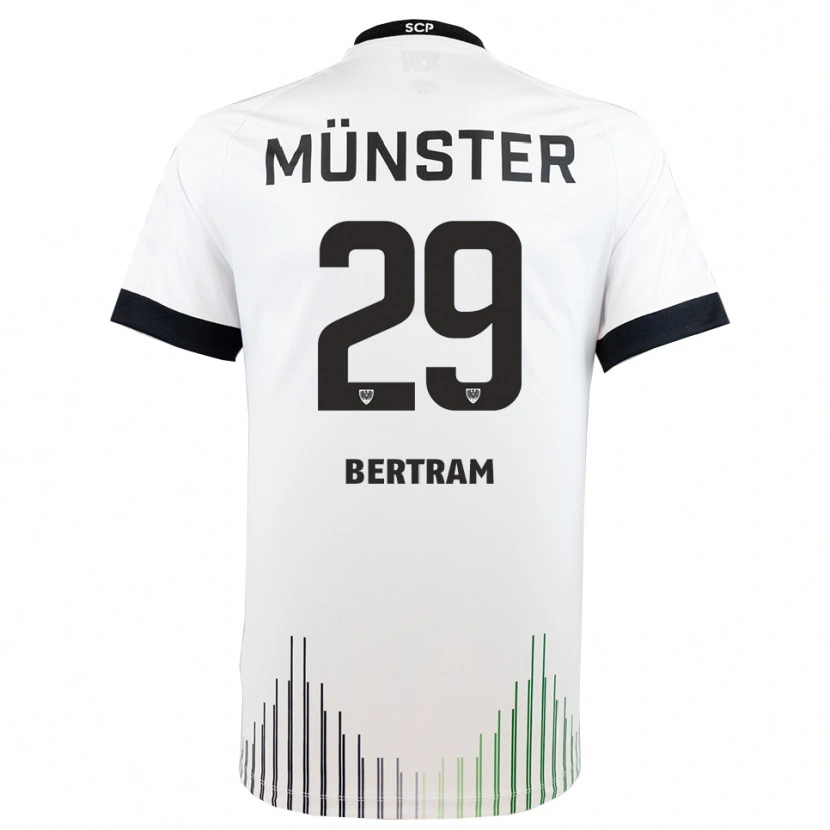 Danxen Damen Mats Bertram #29 Weiß Schwarz Auswärtstrikot Trikot 2025/26 T-Shirt Schweiz