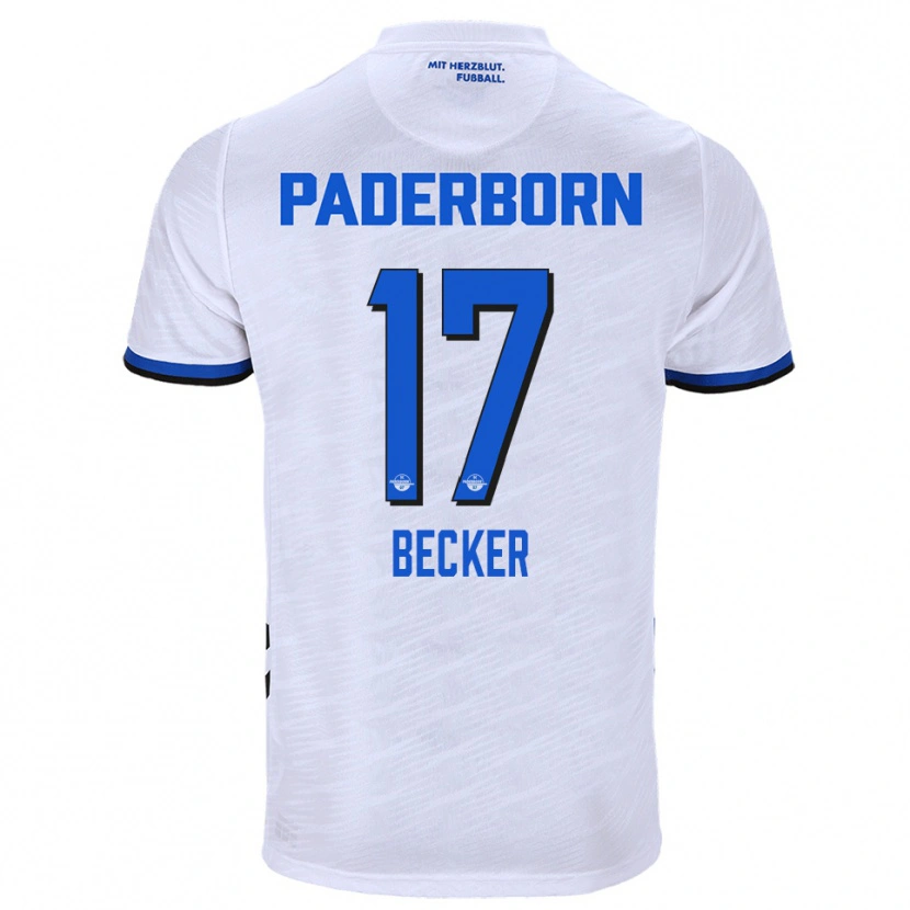 Danxen Damen Marlon Becker #17 Weiß Blau Auswärtstrikot Trikot 2025/26 T-Shirt Schweiz