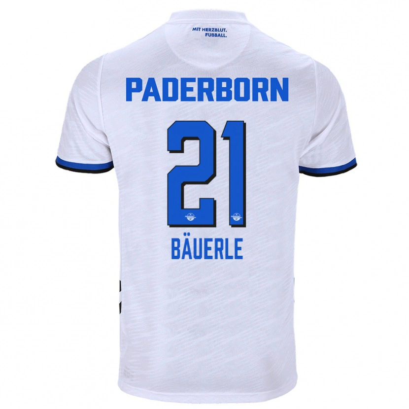 Danxen Damen Anton Bäuerle #21 Weiß Blau Auswärtstrikot Trikot 2025/26 T-Shirt Schweiz