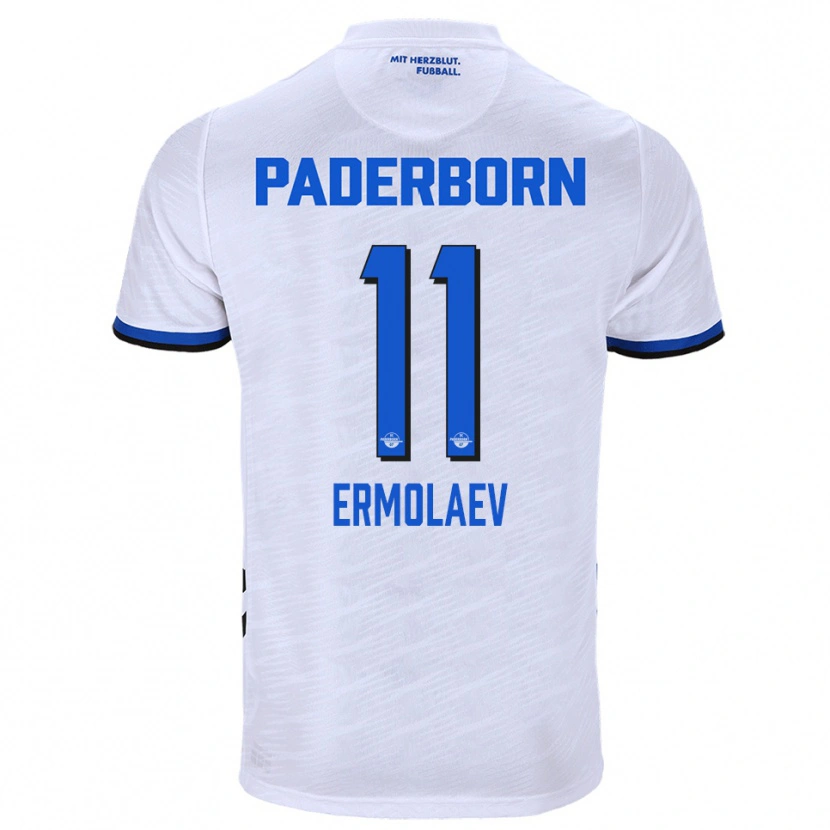 Danxen Damen Georg Ermolaev #11 Weiß Blau Auswärtstrikot Trikot 2025/26 T-Shirt Schweiz