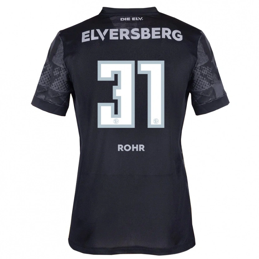 Danxen Damen Maximilian Rohr #31 Schwarz Grau Auswärtstrikot Trikot 2025/26 T-Shirt Schweiz