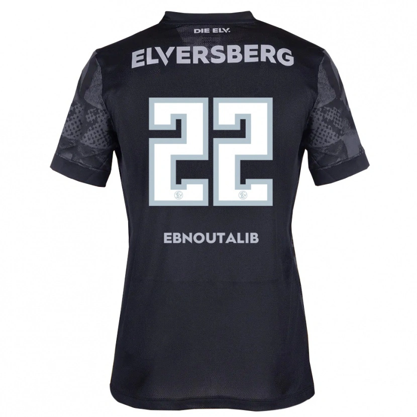 Danxen Damen Younes Ebnoutalib #22 Schwarz Grau Auswärtstrikot Trikot 2025/26 T-Shirt Schweiz