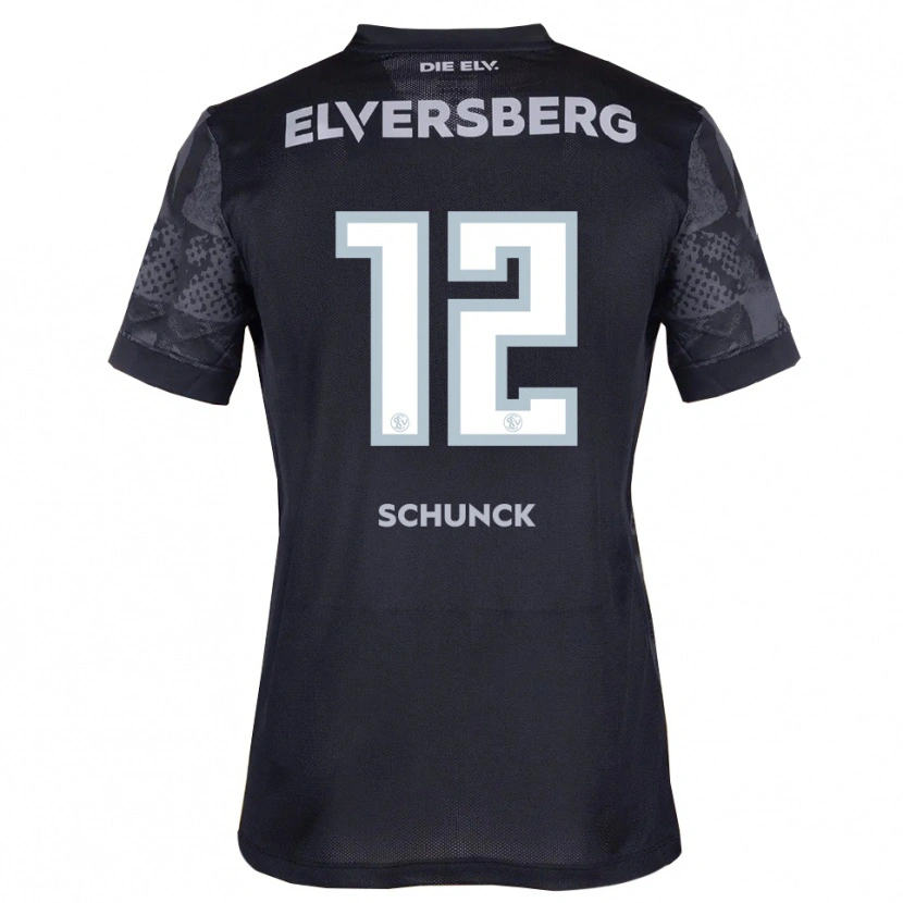 Danxen Damen Jan Schunck #12 Schwarz Grau Auswärtstrikot Trikot 2025/26 T-Shirt Schweiz