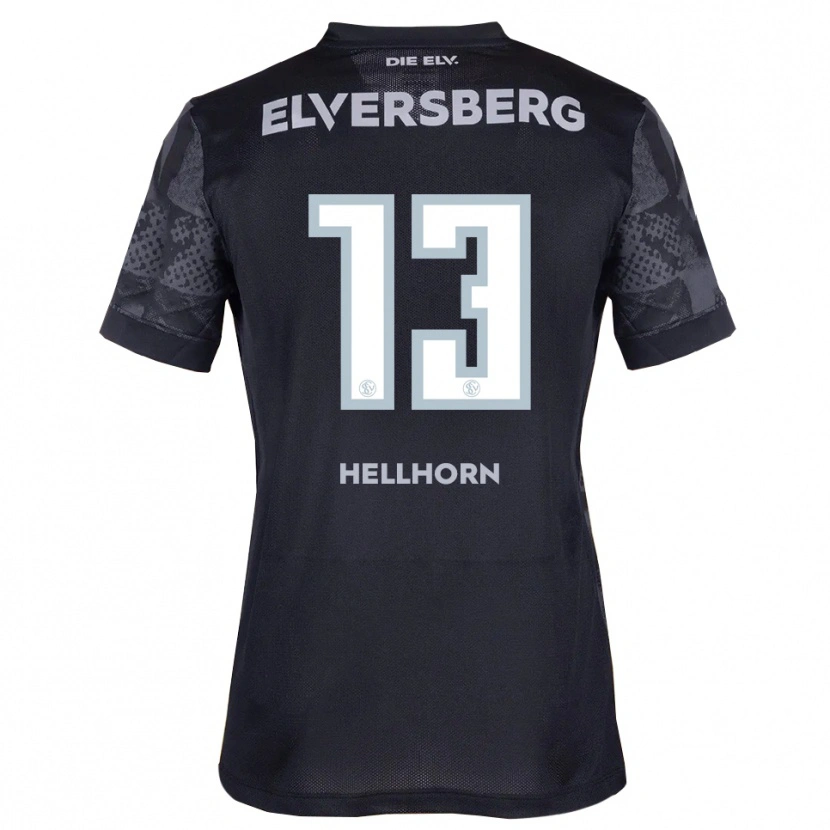 Danxen Damen Denis Hellhorn #13 Schwarz Grau Auswärtstrikot Trikot 2025/26 T-Shirt Schweiz
