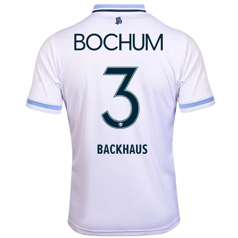 Danxen Damen Lina Backhaus #3 Weiß Himmelblau Auswärtstrikot Trikot 2025/26 T-Shirt Schweiz