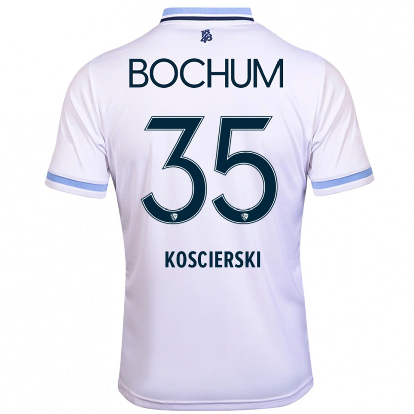 Danxen Damen Kacper Koscierski #35 Weiß Himmelblau Auswärtstrikot Trikot 2025/26 T-Shirt Schweiz