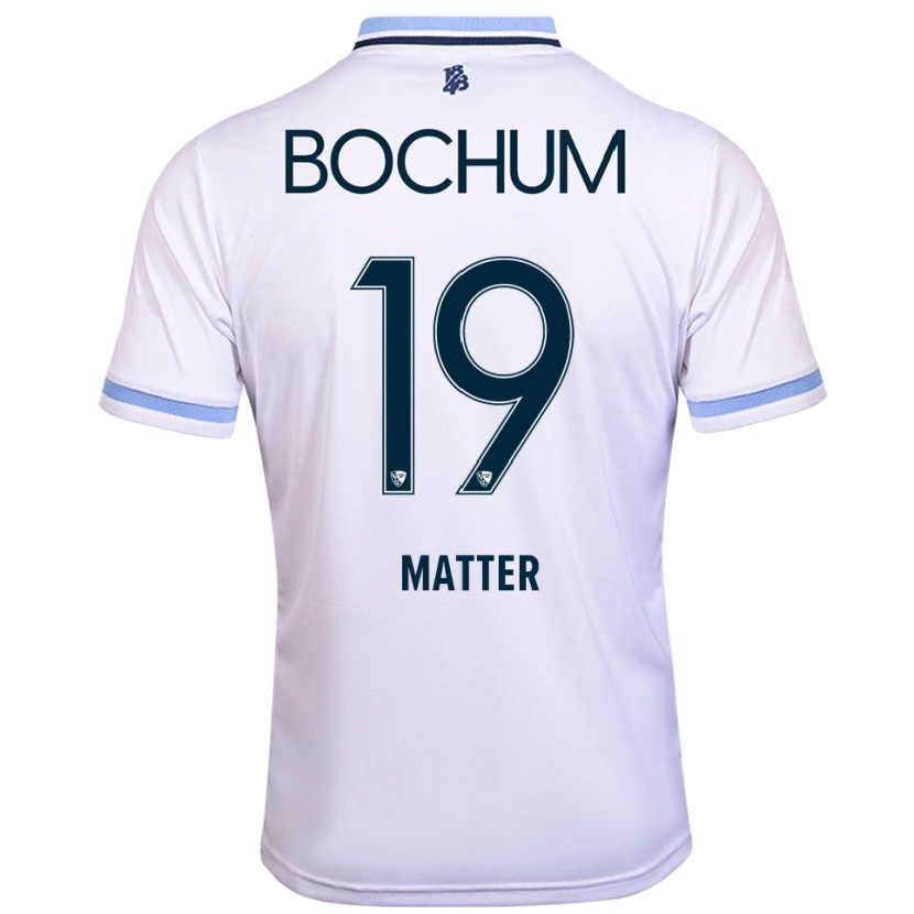 Danxen Damen Henri Matter #19 Weiß Himmelblau Auswärtstrikot Trikot 2025/26 T-Shirt Schweiz