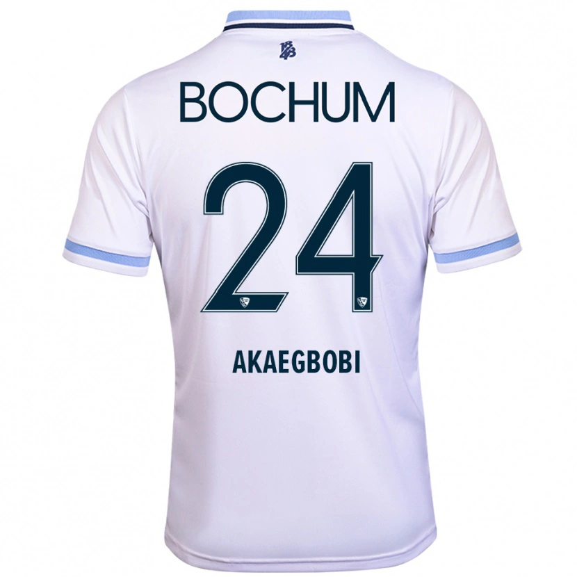 Danxen Damen Jonathan Akaegbobi #24 Weiß Himmelblau Auswärtstrikot Trikot 2025/26 T-Shirt Schweiz