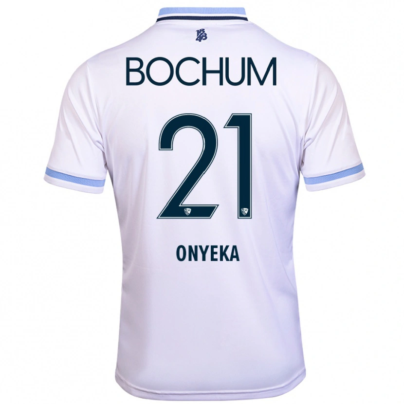 Danxen Damen Francis Onyeka #21 Weiß Himmelblau Auswärtstrikot Trikot 2025/26 T-Shirt Schweiz