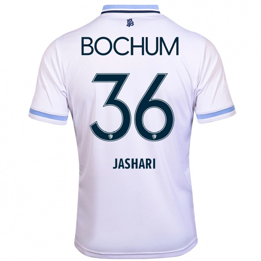 Danxen Damen Lirim Jashari #36 Weiß Himmelblau Auswärtstrikot Trikot 2025/26 T-Shirt Schweiz