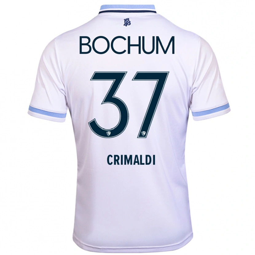 Danxen Damen Alessandro Crimaldi #37 Weiß Himmelblau Auswärtstrikot Trikot 2025/26 T-Shirt Schweiz