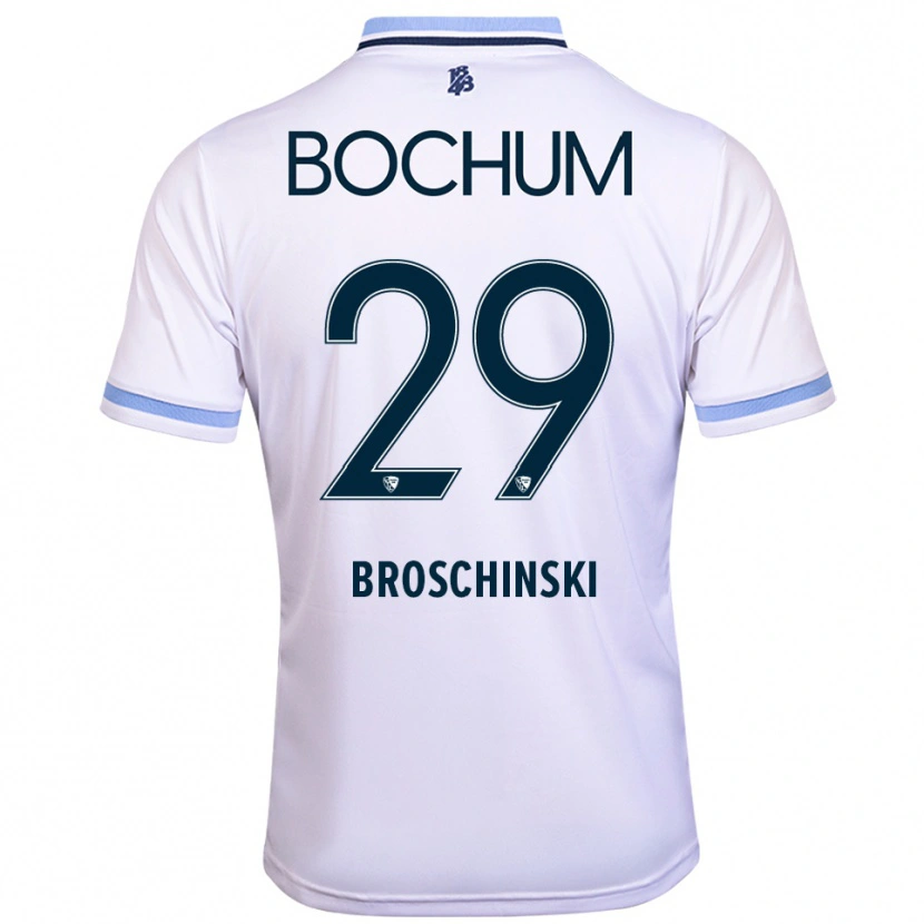 Danxen Damen Moritz Broschinski #29 Weiß Himmelblau Auswärtstrikot Trikot 2025/26 T-Shirt Schweiz