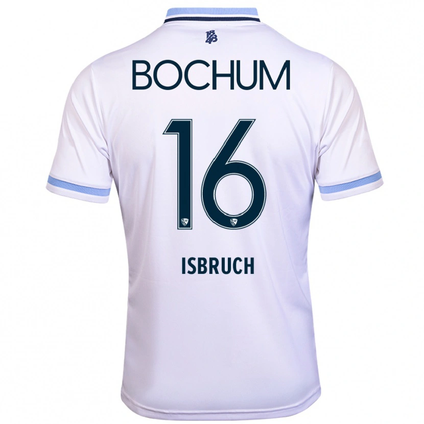 Danxen Damen Lasse Isbruch #16 Weiß Himmelblau Auswärtstrikot Trikot 2025/26 T-Shirt Schweiz