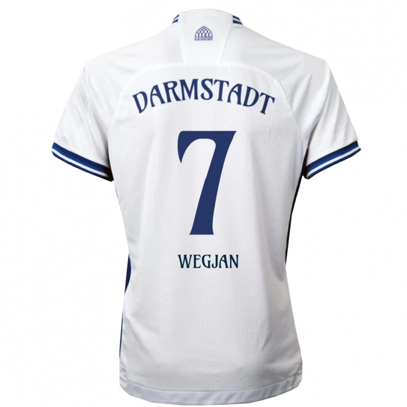 Danxen Damen Jesse Wegjan #7 Weiß Blau Auswärtstrikot Trikot 2025/26 T-Shirt Schweiz