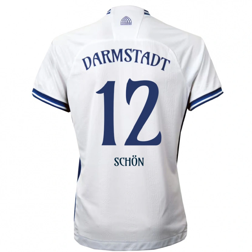 Danxen Damen Lars Schön #12 Weiß Blau Auswärtstrikot Trikot 2025/26 T-Shirt Schweiz