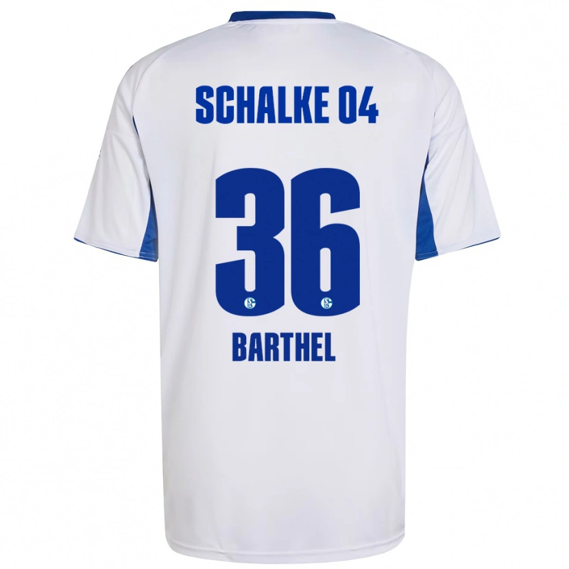 Danxen Damen Niklas Barthel #36 Weiß Blau Auswärtstrikot Trikot 2025/26 T-Shirt Schweiz