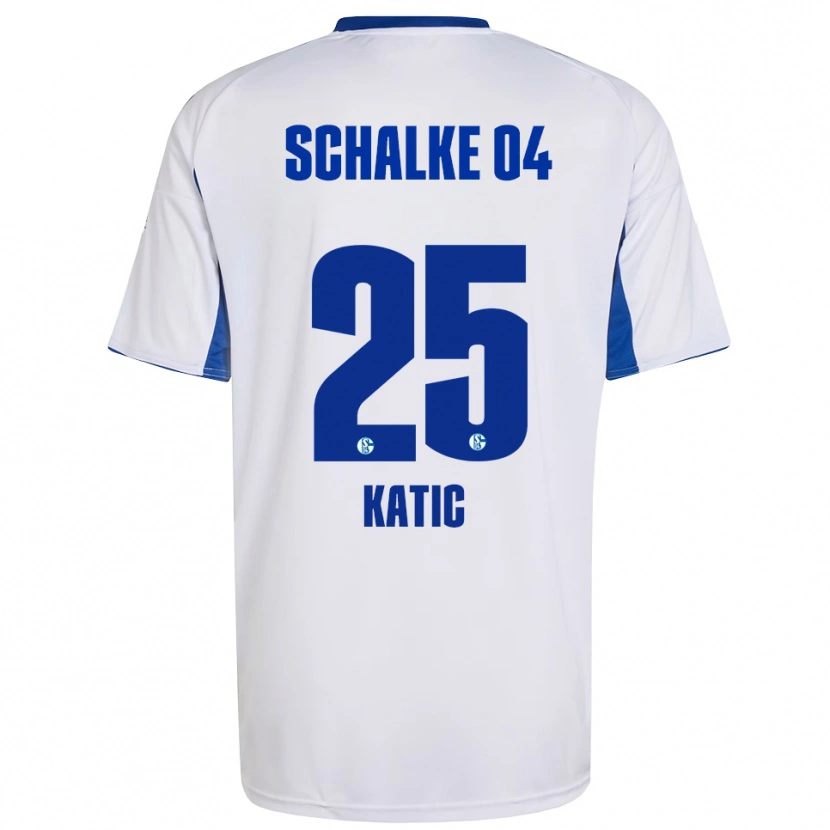 Danxen Damen Nikola Katic #25 Weiß Blau Auswärtstrikot Trikot 2025/26 T-Shirt Schweiz