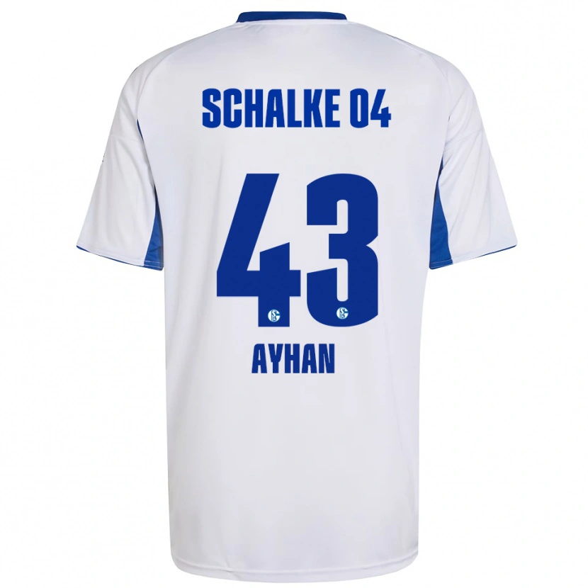 Danxen Damen Mertcan Ayhan #43 Weiß Blau Auswärtstrikot Trikot 2025/26 T-Shirt Schweiz