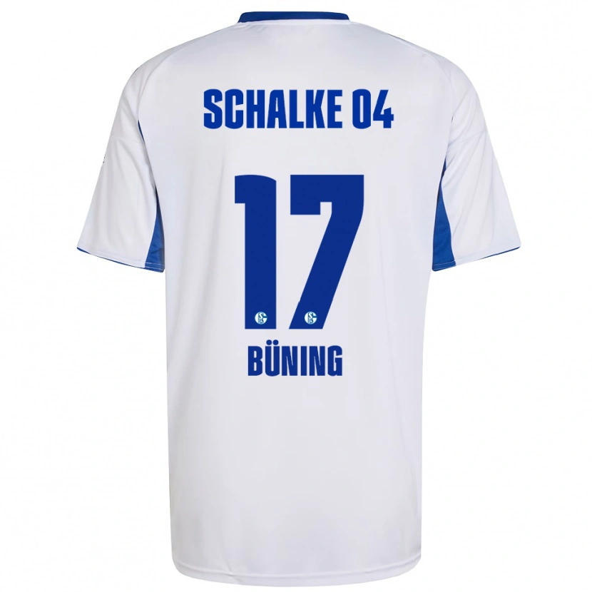 Danxen Damen Michelle Büning #17 Weiß Blau Auswärtstrikot Trikot 2025/26 T-Shirt Schweiz