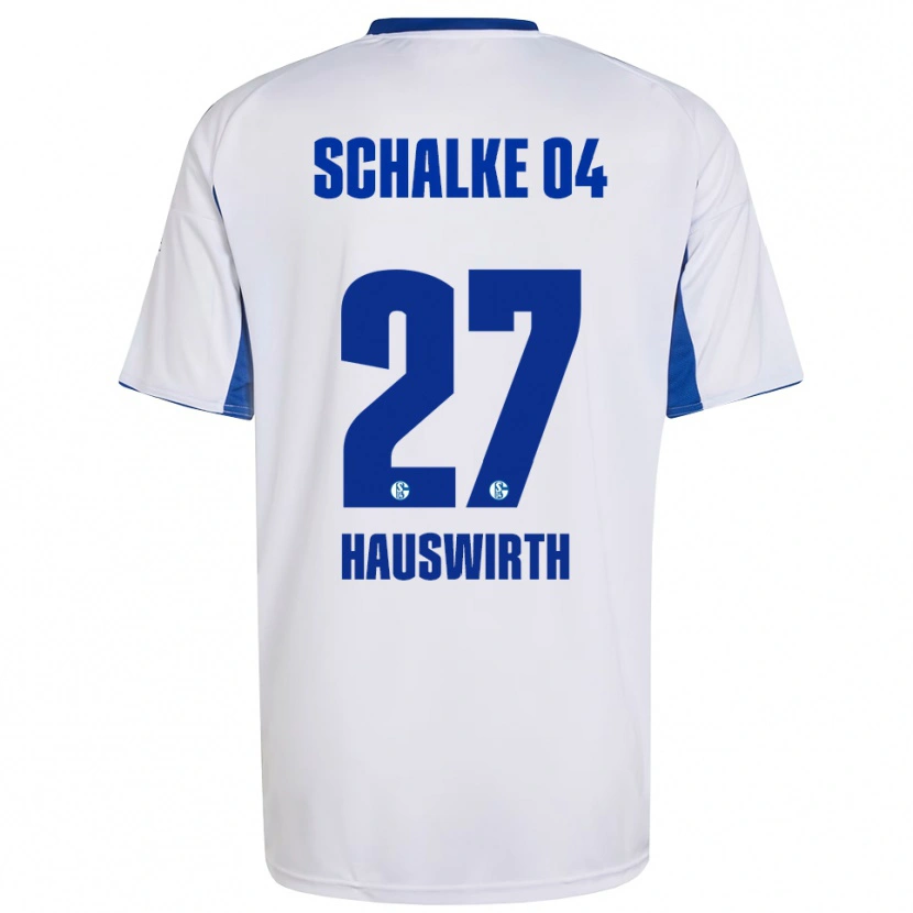 Danxen Damen Max Hauswirth #27 Weiß Blau Auswärtstrikot Trikot 2025/26 T-Shirt Schweiz
