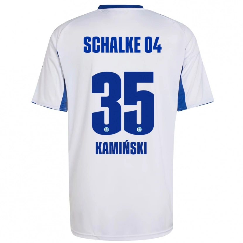 Danxen Damen Marcin Kaminski #35 Weiß Blau Auswärtstrikot Trikot 2025/26 T-Shirt Schweiz