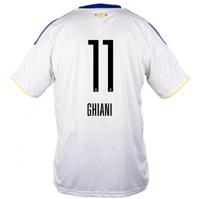 Danxen Damen Davide Ghiani #11 Weiß Blau Gelb Auswärtstrikot Trikot 2025/26 T-Shirt Schweiz