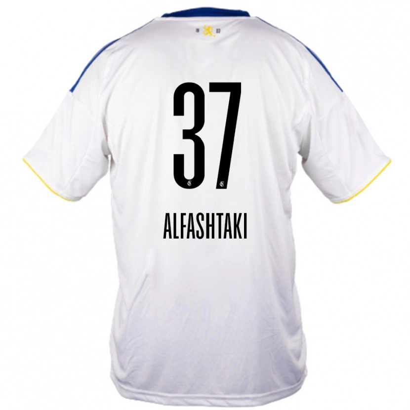 Danxen Damen Odey Alfashtaki #37 Weiß Blau Gelb Auswärtstrikot Trikot 2025/26 T-Shirt Schweiz