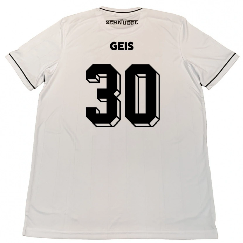 Danxen Damen Johannes Geis #30 Weiß Schwarz Auswärtstrikot Trikot 2025/26 T-Shirt Schweiz