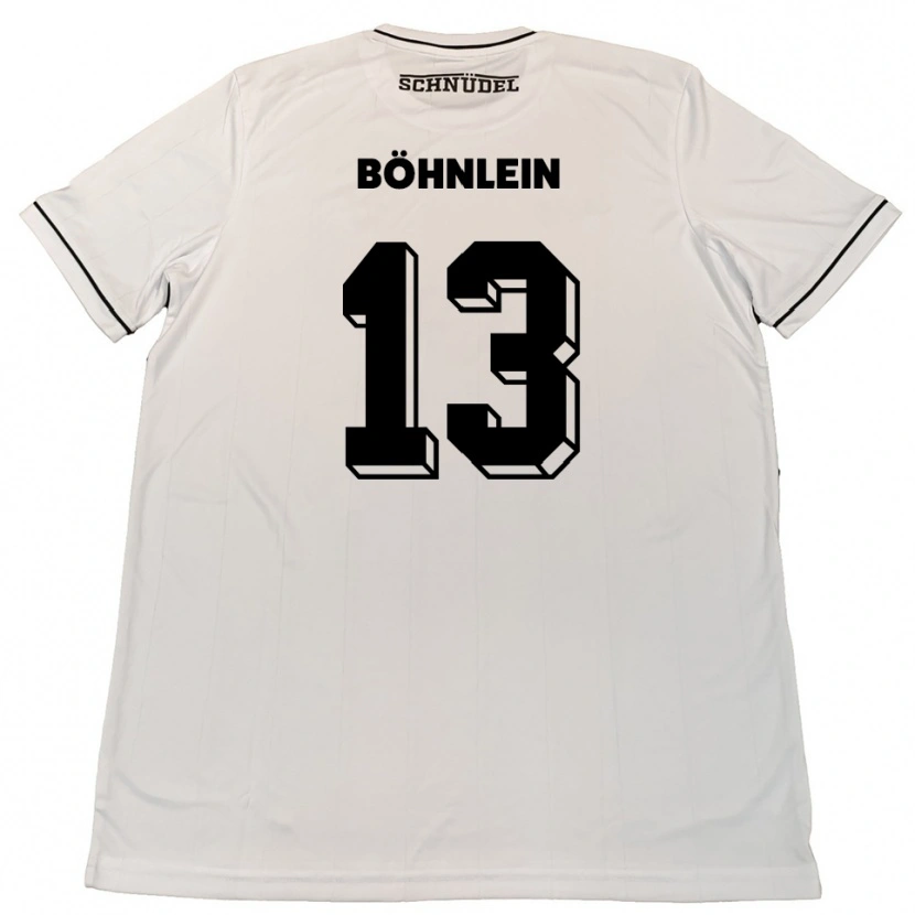 Danxen Damen Kristian Böhnlein #13 Weiß Schwarz Auswärtstrikot Trikot 2025/26 T-Shirt Schweiz