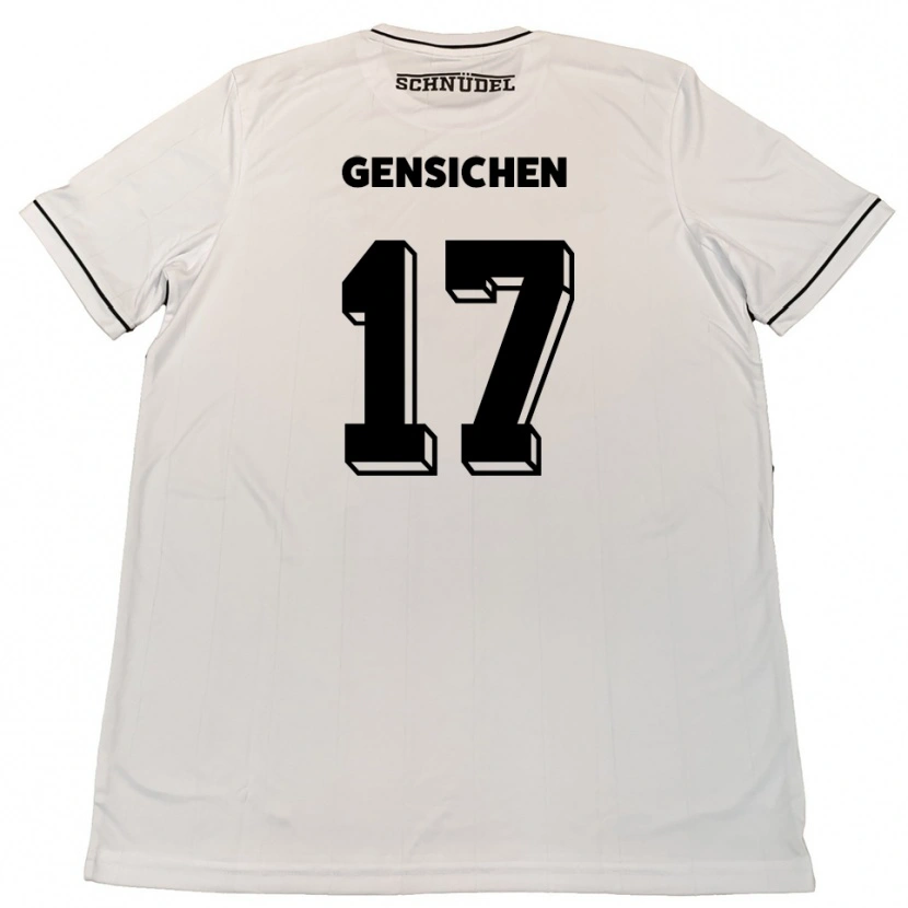 Danxen Damen Tim Gensichen #17 Weiß Schwarz Auswärtstrikot Trikot 2025/26 T-Shirt Schweiz