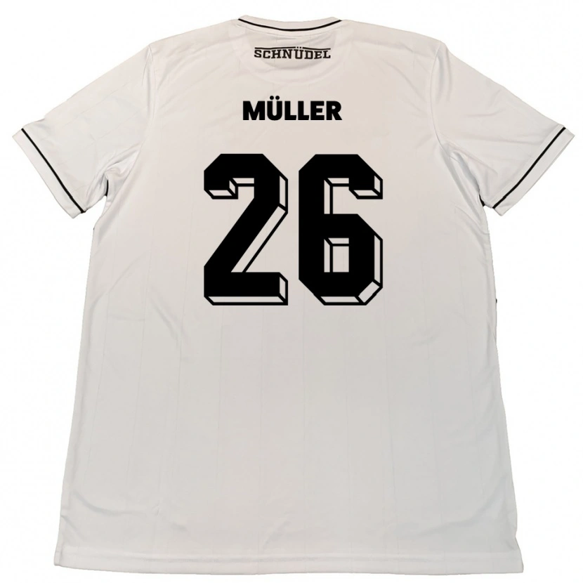 Danxen Damen Maro Müller #26 Weiß Schwarz Auswärtstrikot Trikot 2025/26 T-Shirt Schweiz