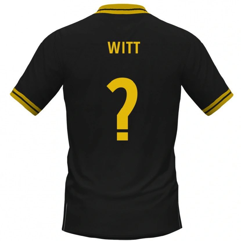 Danxen Damen Justin Witt #0 Schwarz Gelb Auswärtstrikot Trikot 2025/26 T-Shirt Schweiz
