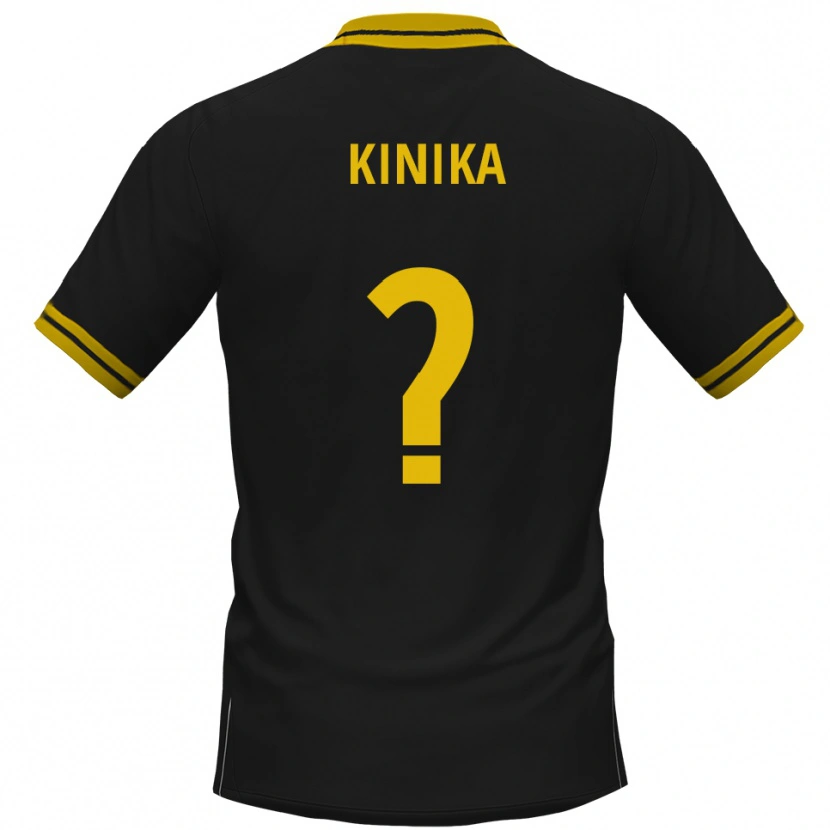 Danxen Damen Darryl Kinika #0 Schwarz Gelb Auswärtstrikot Trikot 2025/26 T-Shirt Schweiz