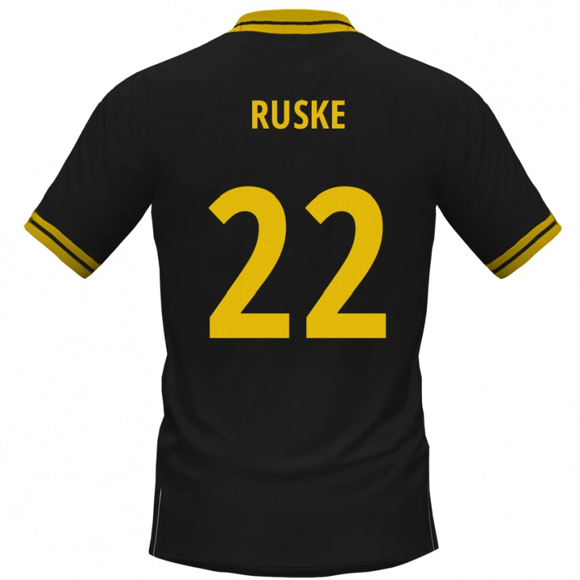 Danxen Damen Neo Ruske #22 Schwarz Gelb Auswärtstrikot Trikot 2025/26 T-Shirt Schweiz