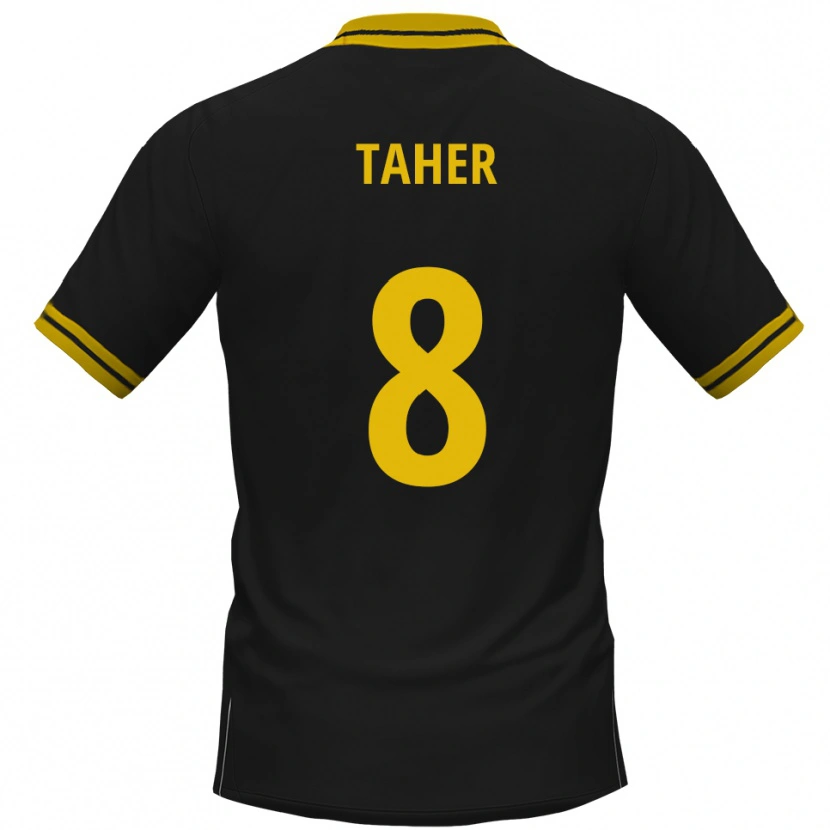 Danxen Damen Kanischka Taher #8 Schwarz Gelb Auswärtstrikot Trikot 2025/26 T-Shirt Schweiz