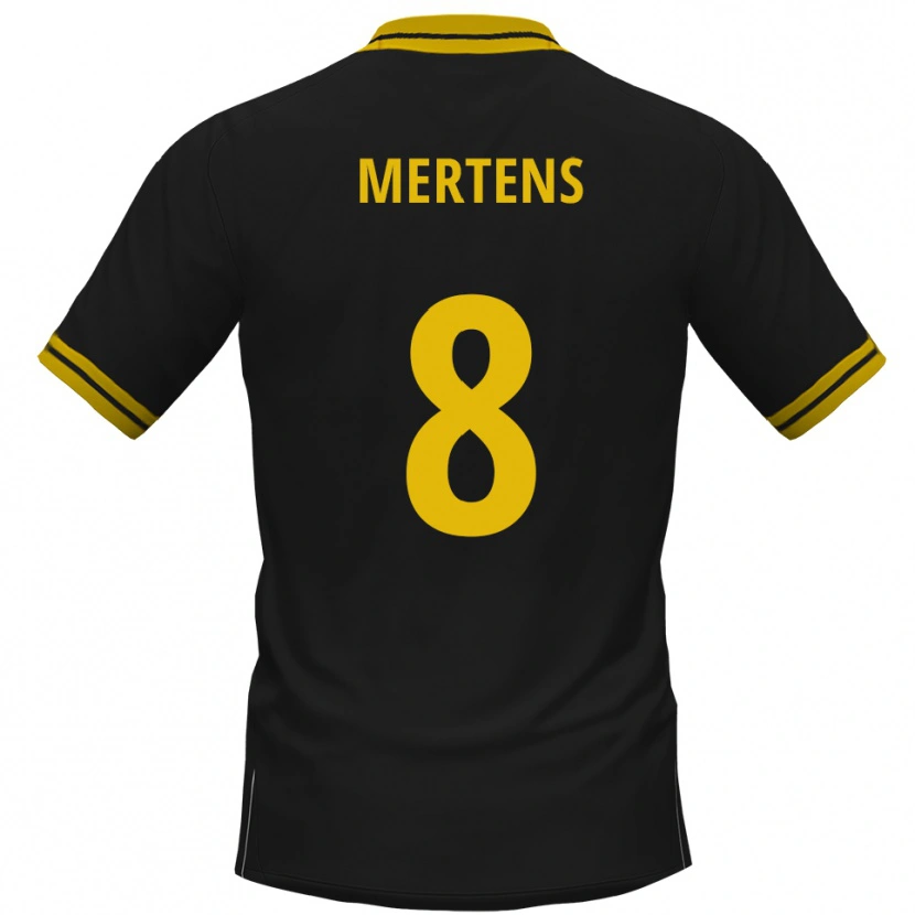 Danxen Damen Ben Mertens #8 Schwarz Gelb Auswärtstrikot Trikot 2025/26 T-Shirt Schweiz