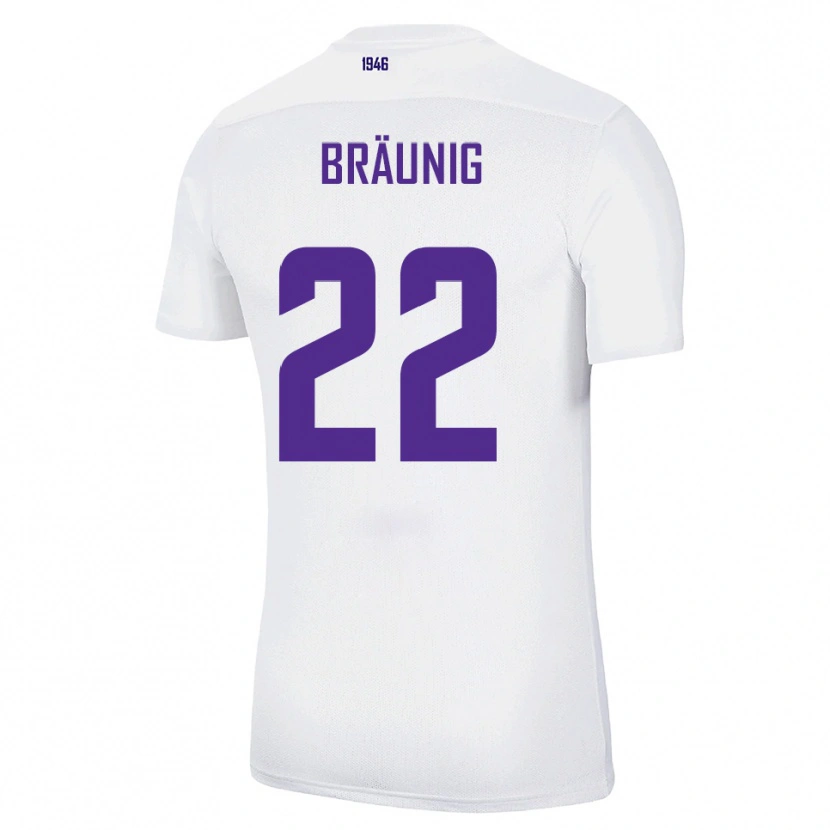 Danxen Damen Liam Bräunig #22 Weiß Grün Auswärtstrikot Trikot 2025/26 T-Shirt Schweiz