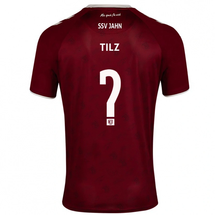 Danxen Damen Julius Tilz #0 Burgunder Weiß Auswärtstrikot Trikot 2025/26 T-Shirt Schweiz