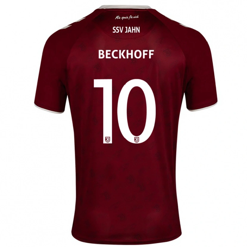 Danxen Damen Phil Beckhoff #10 Burgunder Weiß Auswärtstrikot Trikot 2025/26 T-Shirt Schweiz