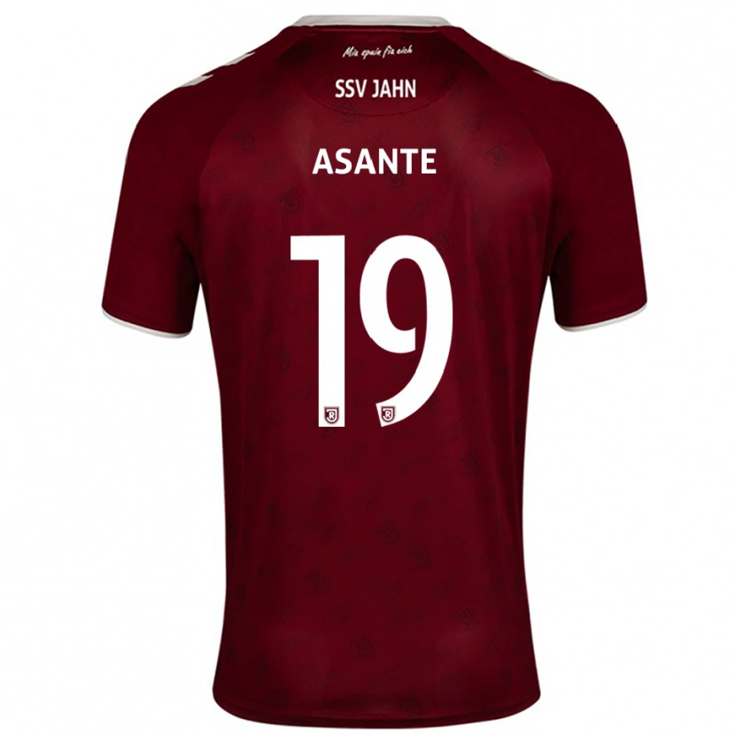 Danxen Damen Davis Asante #19 Burgunder Weiß Auswärtstrikot Trikot 2025/26 T-Shirt Schweiz