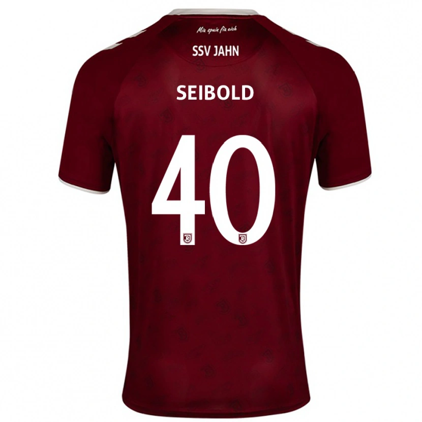 Danxen Damen Jakob Seibold #40 Burgunder Weiß Auswärtstrikot Trikot 2025/26 T-Shirt Schweiz